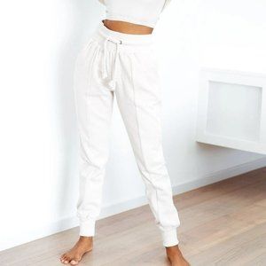 Lounge Rope Cord Joggers - Cream